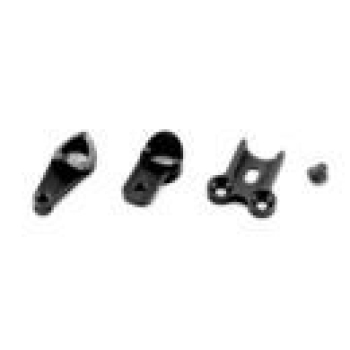 Servo saver parts alu "PRO" (1+1+1+1) - black (#407312B)