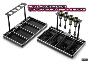 Alu Schale für Off Road 1/10 Diff & Dämpfer