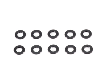 ALUMINUM WASHER 3x6x0.5mm (Black/10pcs)