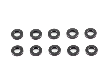 ALUMINUM WASHER 3x6x1.0mm (Black/10pcs)