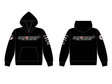 INFINITY TEAM HOODIE "4 STARS" (BLACK / SIZE 2XL)