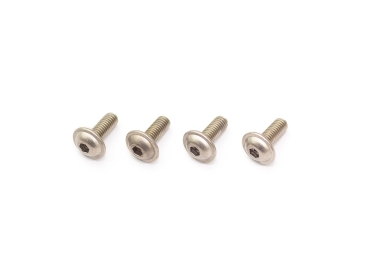 M3x8mm TITANIUM FLANGE BUTTON HEAD SCREW (4pcs)