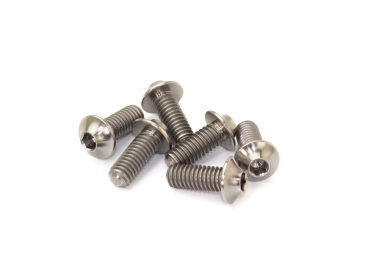 INFINITY M4x10mm TITANIUM UFO HEAD SCREW (6pcs)