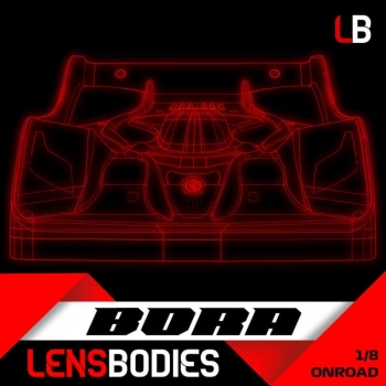 LENS BODIES 1/8 On Road BORA Light Pre Cutted INF1NITY