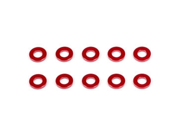 INFINITY ALUMINUM WASHER 3x6x1.0mm (Red/10pcs)