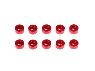 INFINITY ALUMINUM WASHER 3x6x3.0mm (Red/10pcs)