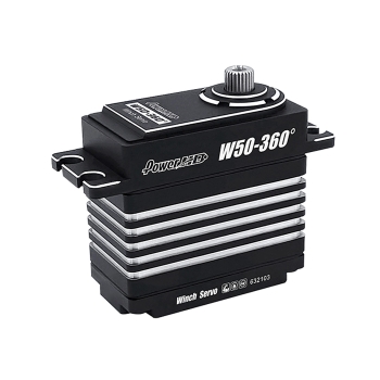 W50-360�° HV CNC Coreless Digital Servo 50.0KG/0.9sec@8.4V