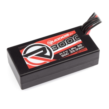 RUDDOG 3000mAh 50C 11.1V LiPo Short Stick Pack Battery with XT60 Plug