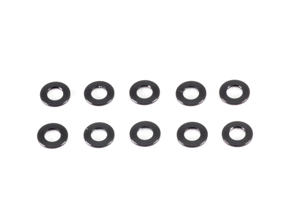 ALUMINUM WASHER 3x6x0.5mm (Black/10pcs)