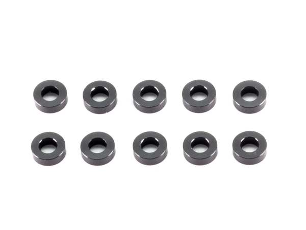 ALUMINUM WASHER 3x6x2.0mm (Black/10pcs)