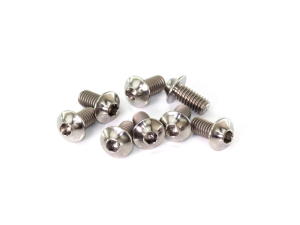 INFINITY M4x8mm TITANIUM UFO HEAD SCREW (8pcs)