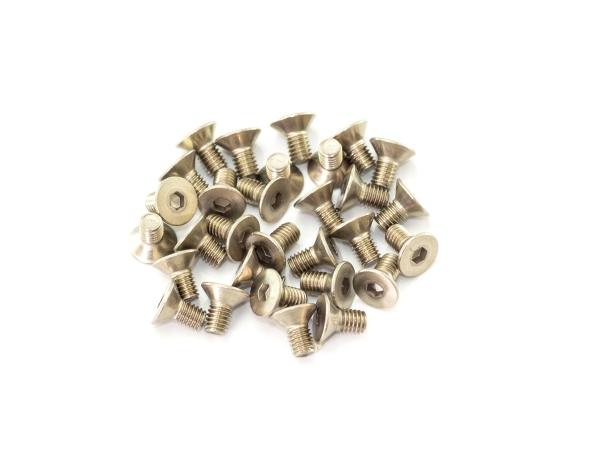 INFINITY M3x6mm TITANIUM FLAT HEAD SCREW (30pcs)