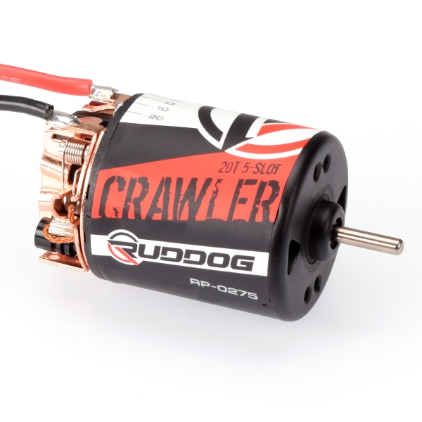 RUDDOG Crawler 20T 5-Slot Brushed Motor