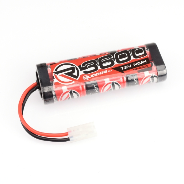 RUDDOG 3600mAh 7.2V NiMH Stick Pack with Tamiya Plug