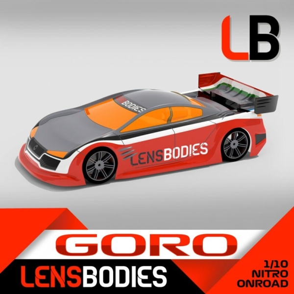 NEU Goro Karosserie leicht LENS BODIES 1/10 Nitro-Tourenwagen