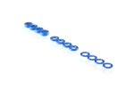 RUDDOG 3mm Washer Set Dark Blue (0.5mm/1.0mm/2.0mm)