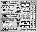 XRAY T4 Aufklebebogen - weiss   (#397326)